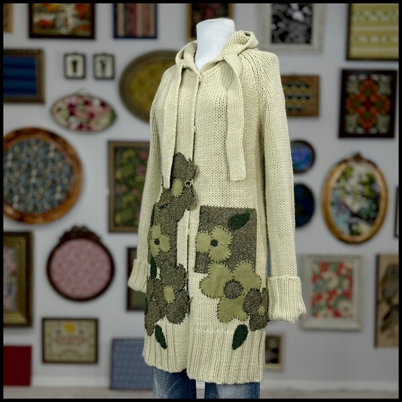 2004 Antho “Turning Leaves Sweater Coat” by Field Flower - Picture 12 of 15